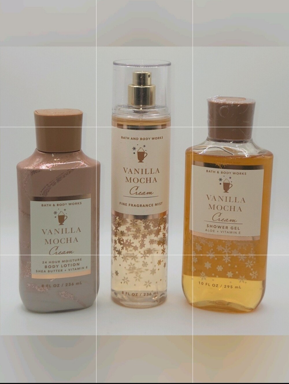 Bath & Body Works Vanilla Mocha Cream Body Care Set